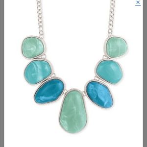Blue and green necklace